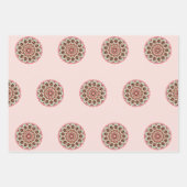 Gingerbread house scandi folk art mandala  geschenkpapier set (Vorderseite)
