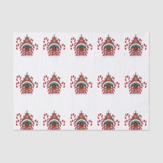 Gingerbread House Seidenpapier (Vorderseite)