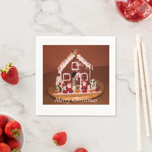 Gingerbread House Serviette (Beispiel)