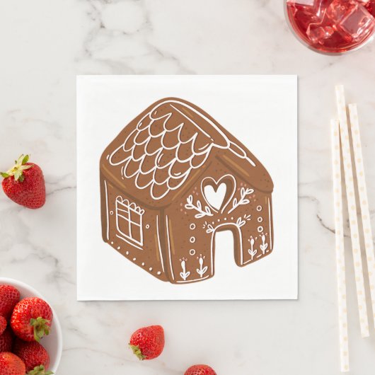Gingerbread House Serviette (Beispiel)