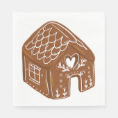 Gingerbread House Serviette (Vorderseite)