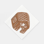 Gingerbread House Serviette (Ecke)