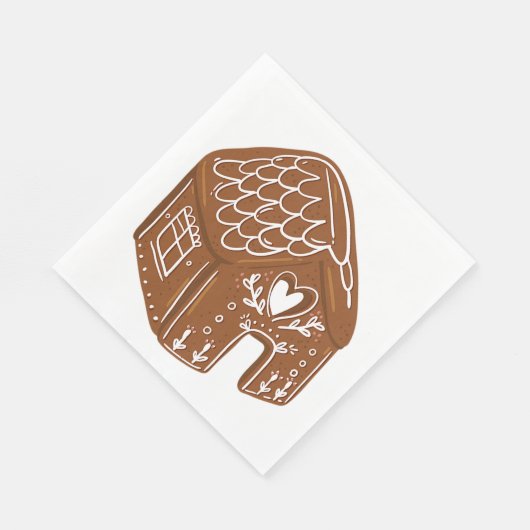 Gingerbread House Serviette (Ecke)