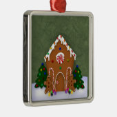 Gingerbread House Silbernes Ornament (Rechts)