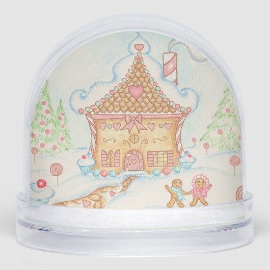 Gingerbread House Snow Globe Schneekugeln (Vorderseite)
