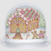 Gingerbread House Snow Globe Schneekugeln (Vorderseite)