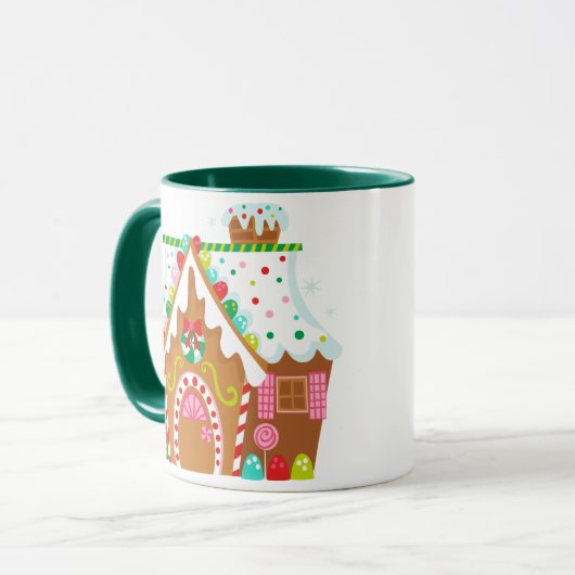 Gingerbread House Tasse (Vorderseite Links)