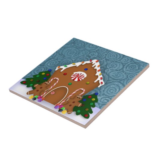 Gingerbread House Tile Fliese (Seite)