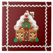 Gingerbread House Trivet Fliese (Vorderseite)