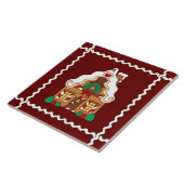 Gingerbread House Trivet Fliese (Seite)