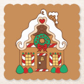 Gingerbread House Untersetzer (Vorderseite)