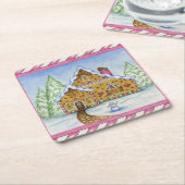 Gingerbread House Untersetzer (angewinkelt)