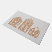 Gingerbread House Village Illustration Doormat Fußmatte (Schrägansicht)