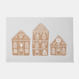 Gingerbread House Village Illustration Doormat Fußmatte