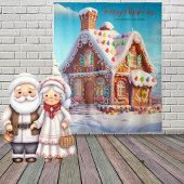 Gingerbread House Wandteppich