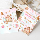 Gingerbread House Weihnachtsdekoration Party Einladung