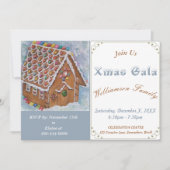 GINGERBREAD HOUSE XMAS GALA PARTY EINLADUNG (Vorderseite)