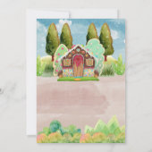 Gingerbread House Zwillinge Geburtstag Einladung (Rückseite)