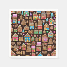 Gingerbread Houses Serviette