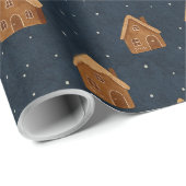 Gingerbread Houses Wrapping Paper Geschenkpapier (Rolleneckpunkt)