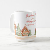 Gingerbread Hugs Frohe Weihnachts-Tasse Kaffeetasse (Vorderseite Links)