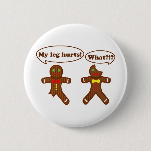 Gingerbread Humor Button (Vorderseite)