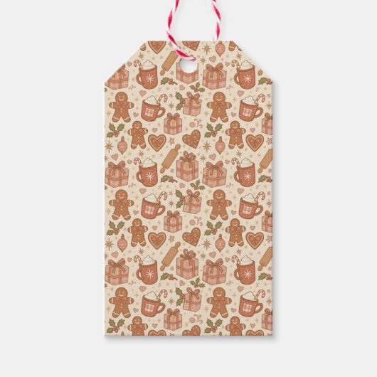 Gingerbread Joy Geschenkanhänger (Vorderseite)