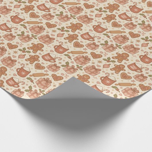 Gingerbread Joy Geschenkpapier (Ecke)