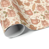 Gingerbread Joy Geschenkpapier (Rolleneckpunkt)
