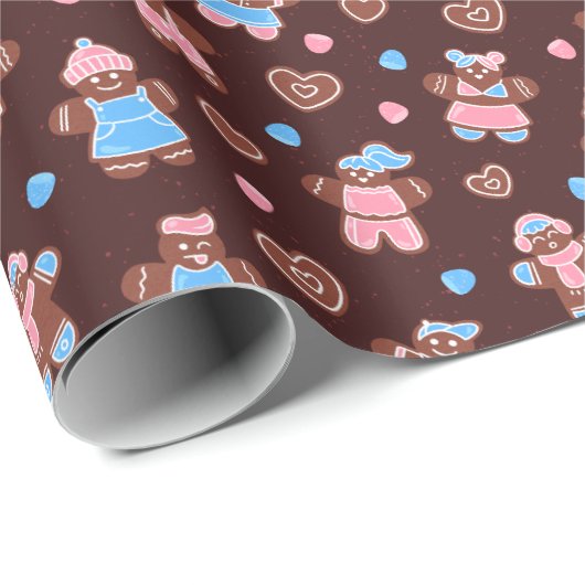 Gingerbread Joy Geschenkpapier (Rolleneckpunkt)