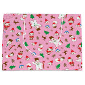 Gingerbread Joy Große Geschenktüte (Vorderseite)