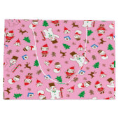 Gingerbread Joy Große Geschenktüte (Rückseite)