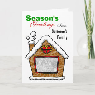 Gingerbread-Karte der Saison Feiertagskarte