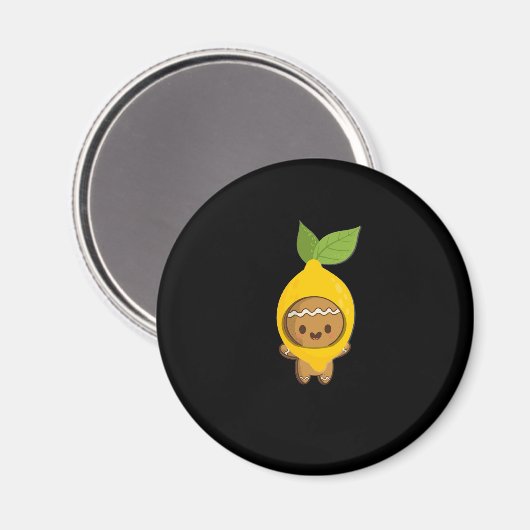 Gingerbread Kawaii Magnet (Vorderseite/Rückseite)