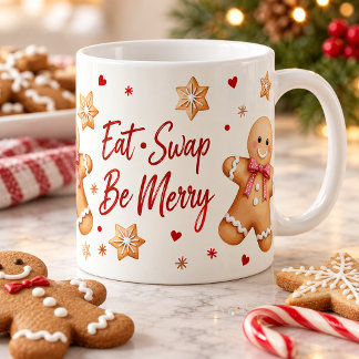 Gingerbread-Keks-Tausch-Ess-Tausch-Sei-Froh-Tasse Kaffeetasse