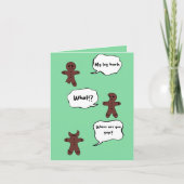 Gingerbread kerst karte (Vorderseite)