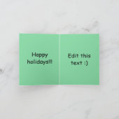 Gingerbread kerst karte (Innenseite)