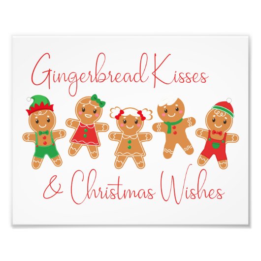 Gingerbread Kisses & Christmas Wishings Fotodruck (Vorne)
