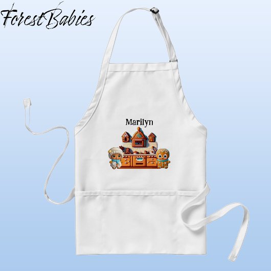 Gingerbread Kitchen Boy & Girl Cookie Graphic Schürze