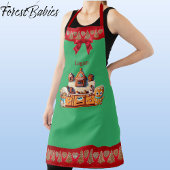 Gingerbread Kitchen Boy & Girl Cookie Graphic Schürze