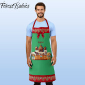 Gingerbread Kitchen Boy & Girl Cookie Graphic Schürze