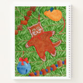 GINGERBREAD KITTY 8.5x11 Spiral-Notebook Notizblock (Rückseite)