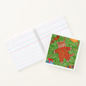 GINGERBREAD KITTY 8.5x8.5 SpiralNotebook Notizblock (Innenseite)