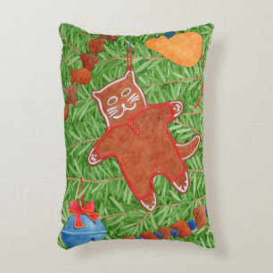 GINGERBREAD KITTY Accent Kissen