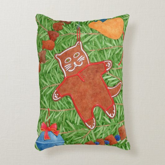 GINGERBREAD KITTY Accent Kissen (Vorderseite(Vertikal))