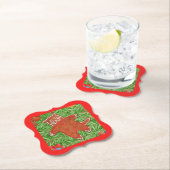 GINGERBREAD KITTY Bracket Paper Untersetzer / Red (Vor Ort)