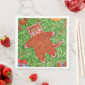 GINGERBREAD KITTY Standard Dinner Paper Napkins Serviette (Beispiel)