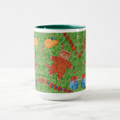 GINGERBREAD KITTY Tall Hunter Green Combo Tasse (Zentrum)