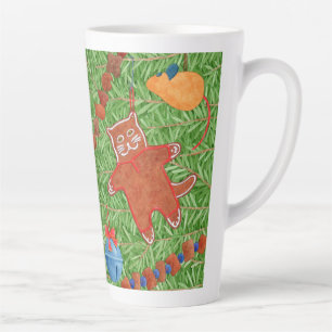 GINGERBREAD KITTY Tall Latte Tasse