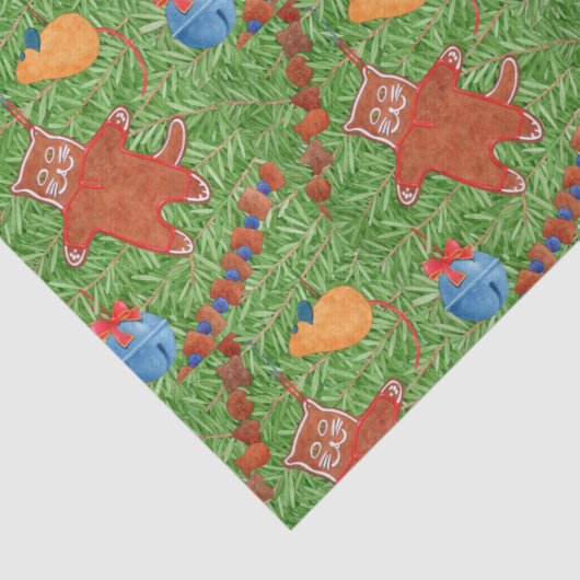 GINGERBREAD KITTY Tissue Seidenpapier (Detail)